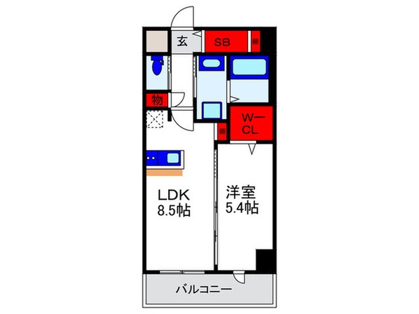 エールグラン豊中本町の物件間取画像